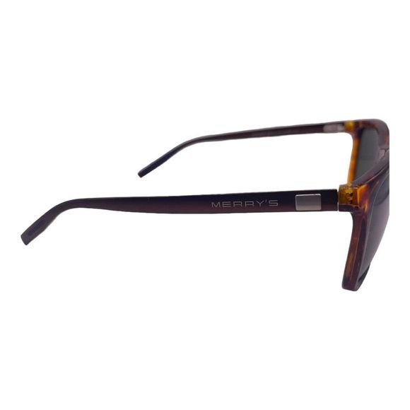 MERRY’S Unisex Polarized Aluminum Sunglasses Leopard Frame Brown Lens & Temples - Picture 4 of 12